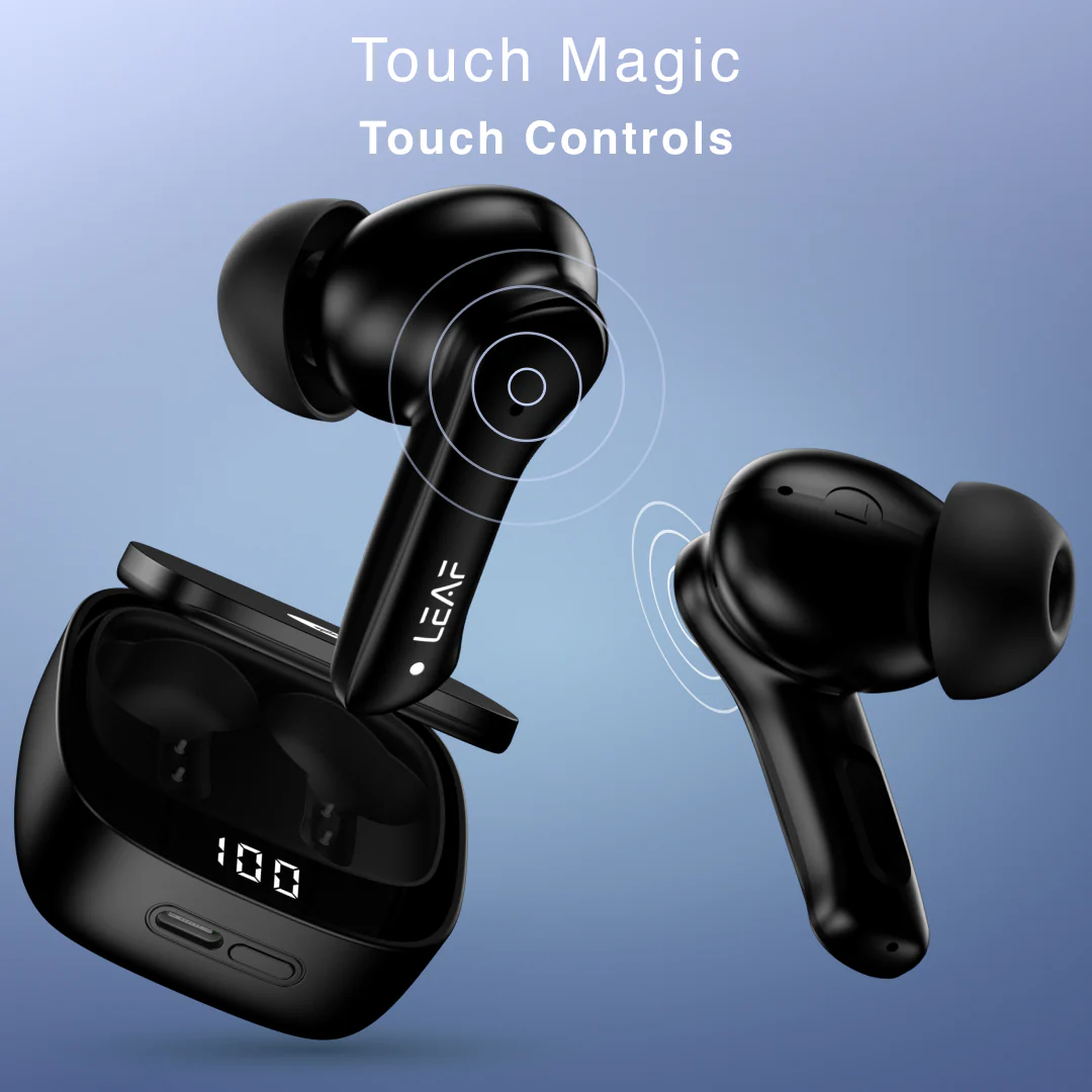 Combo: LEAF BUDS X614 ANC + LEAF BUDS X121 (CARBON BLACK) - Image 9